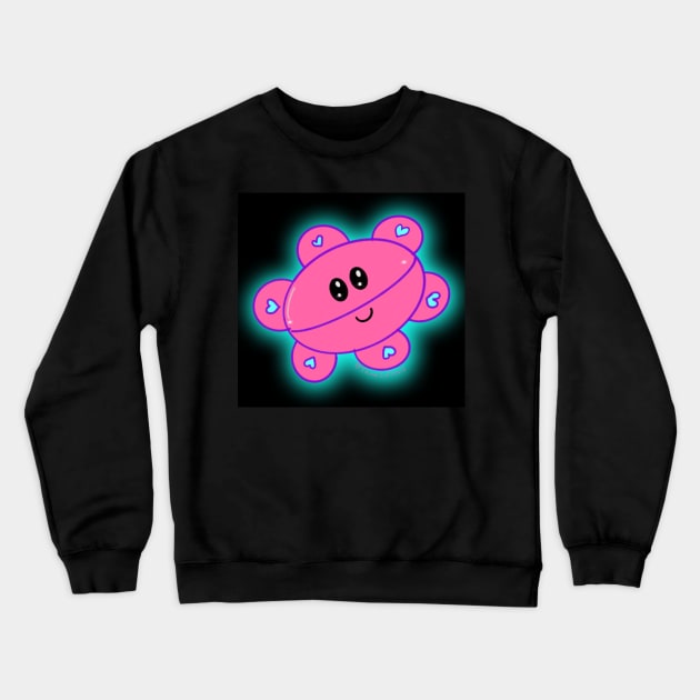 Taino Kawaii Sun Crewneck Sweatshirt by lilyvtattoos